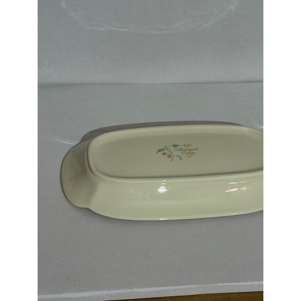 Lenox Morningside Cottage Sandwich Tray Floral Purple Tulip Gold Rim 14 3/8" - Picture 13 of 14